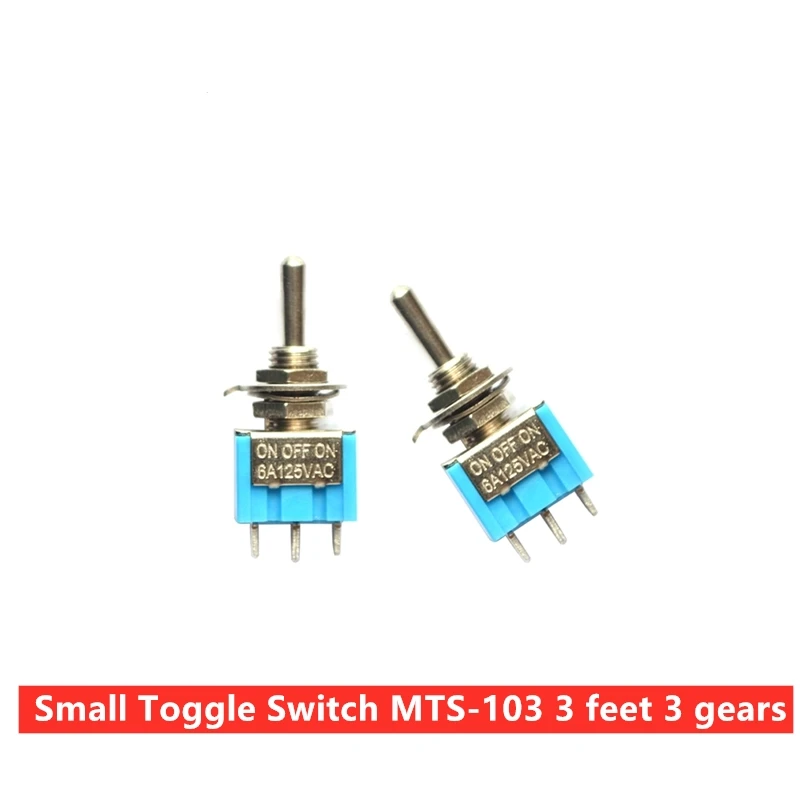 Маленький тумблер MTS-103 3-контактный 3-скоростной одношарнирный трехдисковый