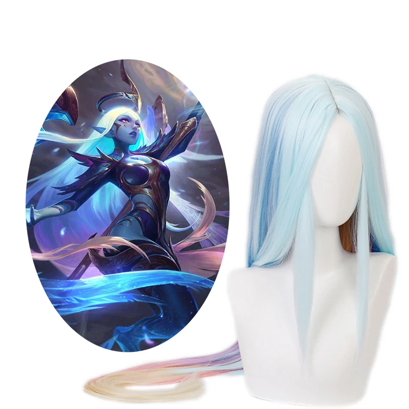 Популярная Игра LOL downbringer Nightbringer Soraka косплей парик костюм для Хэллоуина вечеринки