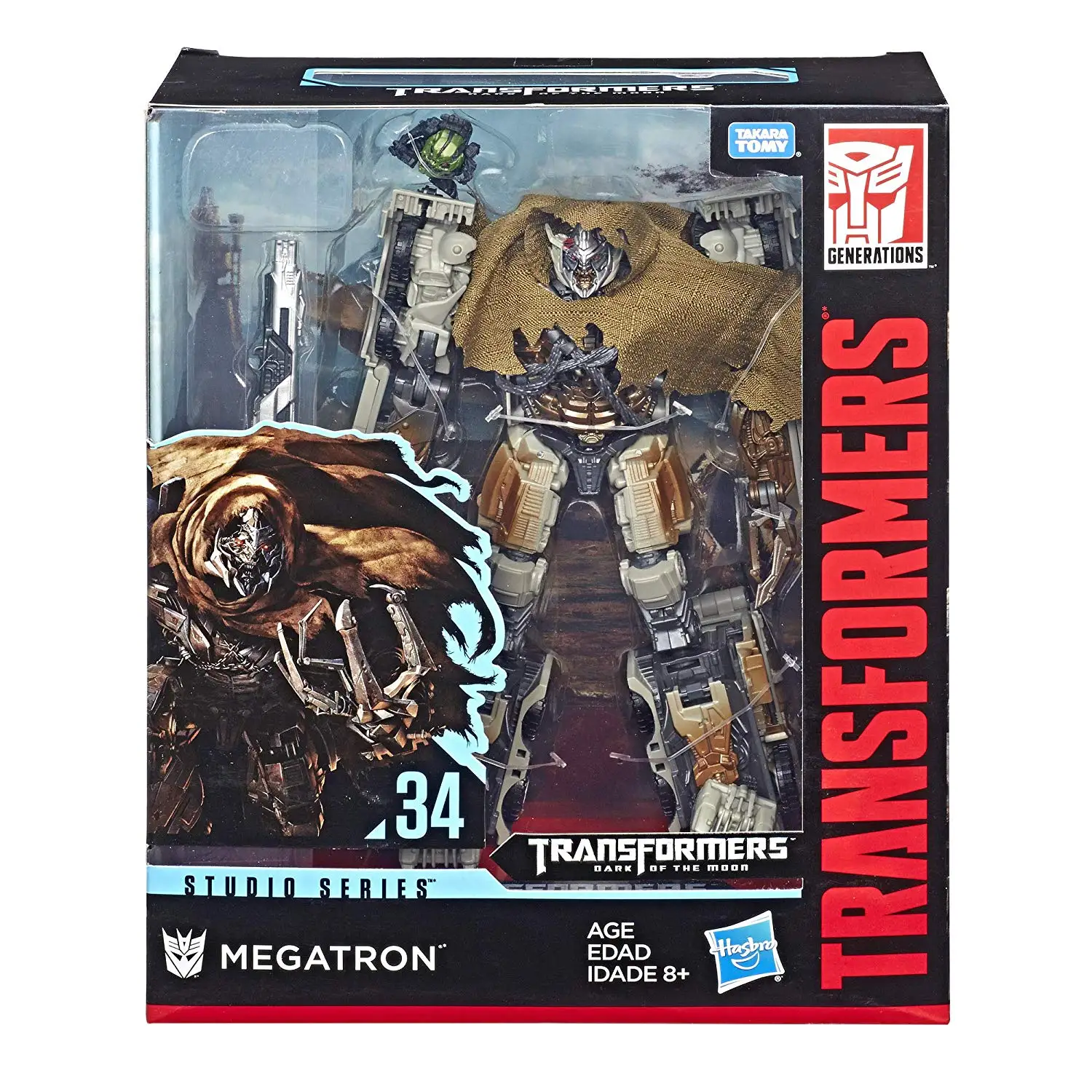 Фигурки Трансформеры Hasbro игрушки студия серия 34 лидер класс Мегатрон из фильма