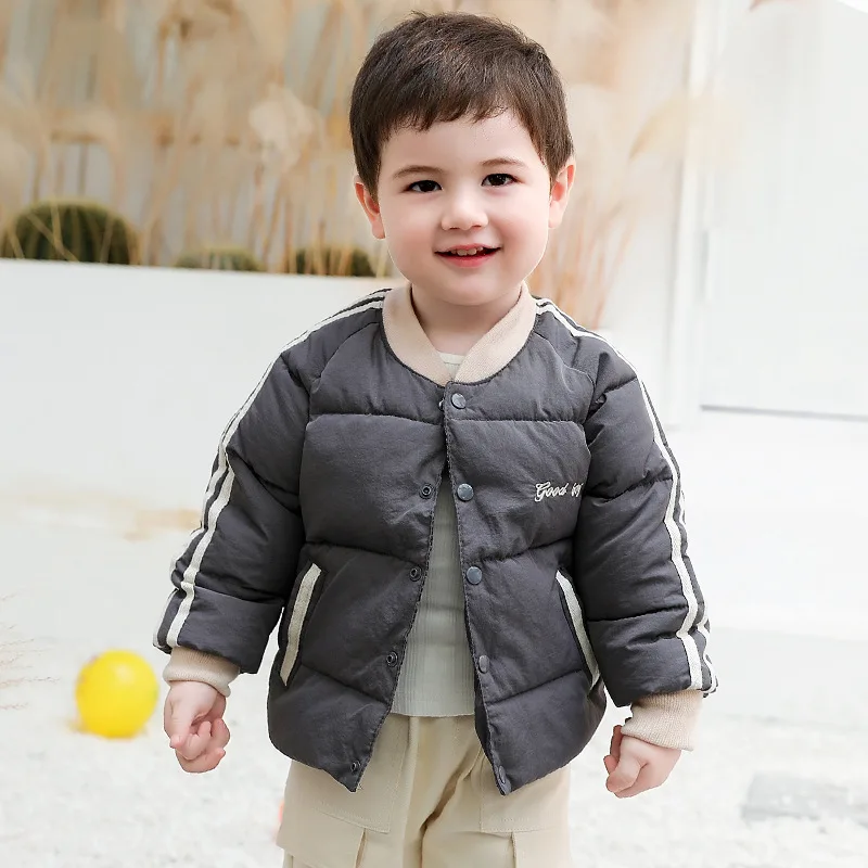 

Детская Хлопковая одежда, утепленная пуховая куртка, теплая детская зимняя одежда, Детская осенняя одежда на молнии с капюшоном, верхняя од...