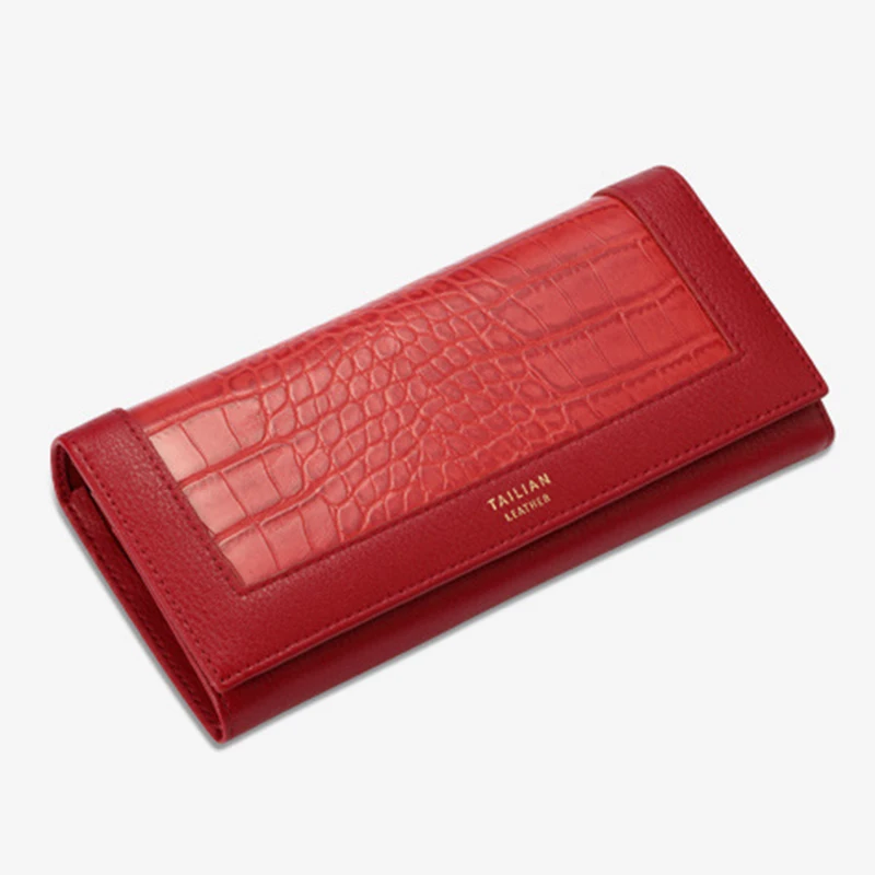 Женские кошельки из искусственной кожи с узором под кожу крокодила женские