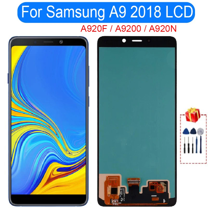 

ЖК-дисплей для Samsung Galaxy A9 2018 A9 Star Pro A9S A920F A9200 с рамкой дисплей сенсорный экран дигитайзер в сборе протестирован