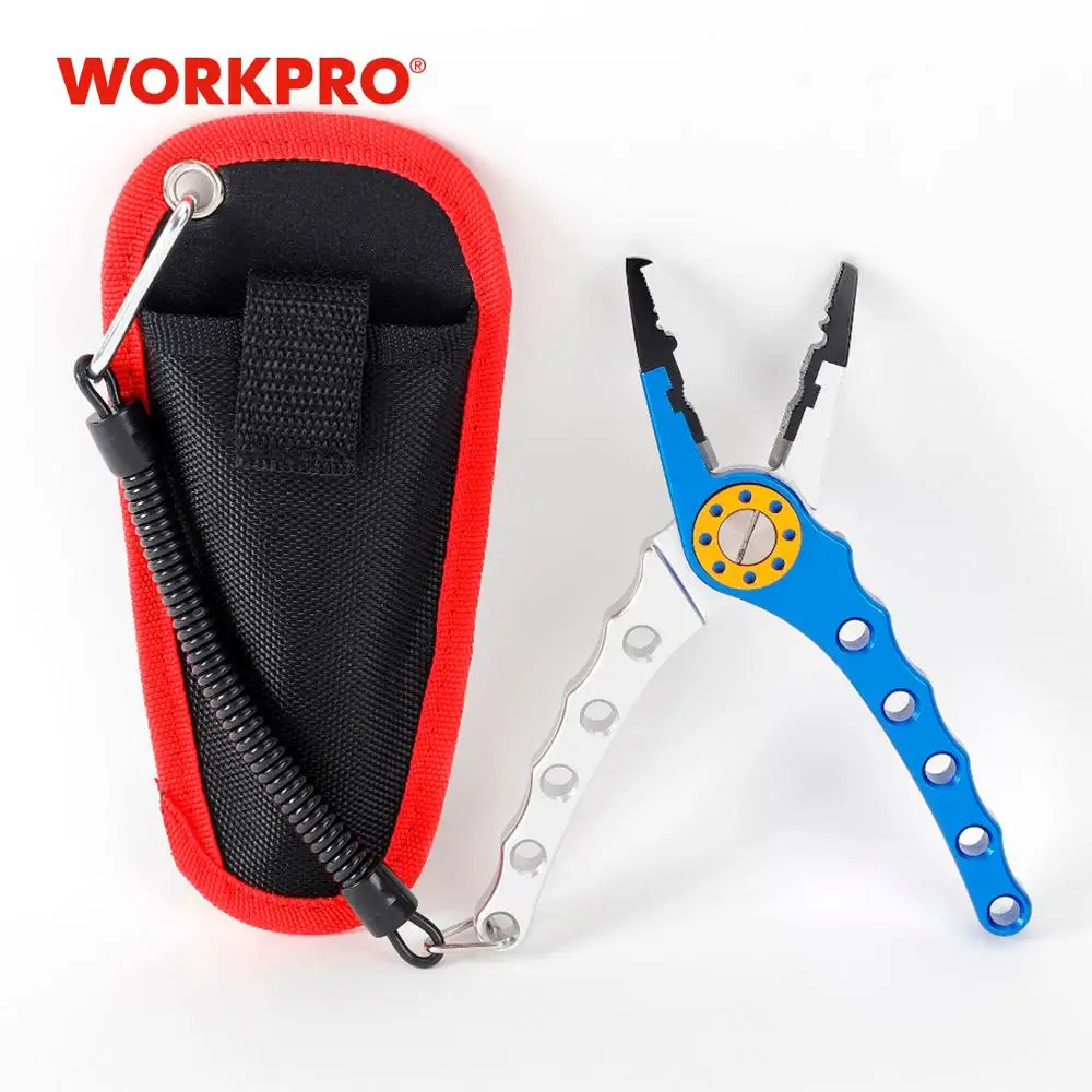 Рыболовные плоскогубцы WORKPRO алюминиевые рыболовные многоцелевой инструмент для