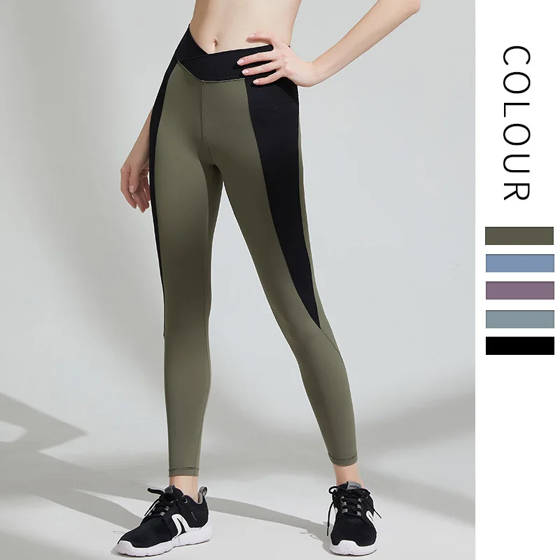 

Patchwork Yoga Set Sport Outfits Women Black Two 2 Piece Crop Top Bra Leggings Workout Gym suit Fitness Sport Sets