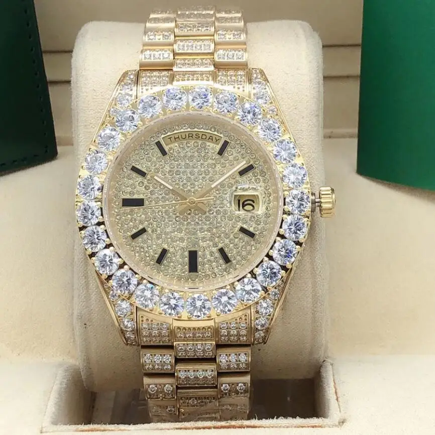 

2021 new models Men's AAA Sport Watch DAYDATE 43MM Dial 2813 High Quality Automatic Movement Sapphire gold color WATCHes