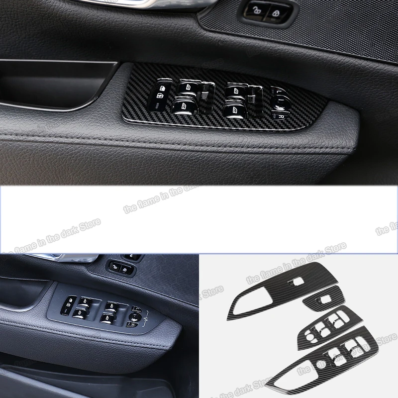 Lsrtw2017 углеродное волокно АБС-пластик автомобильный для панели управления окон