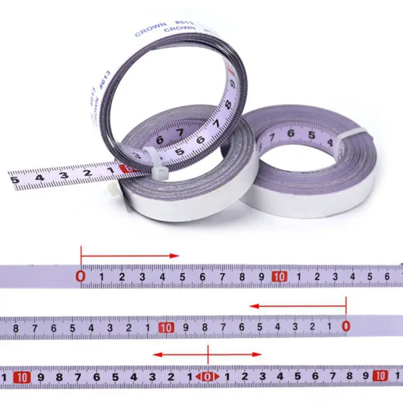 

Self Adhesive Metric Measure Tape Vinyl Ruler Sewing Machine Sticker Measure Backing Metric Steel Ruler Tape Measurements Hot
