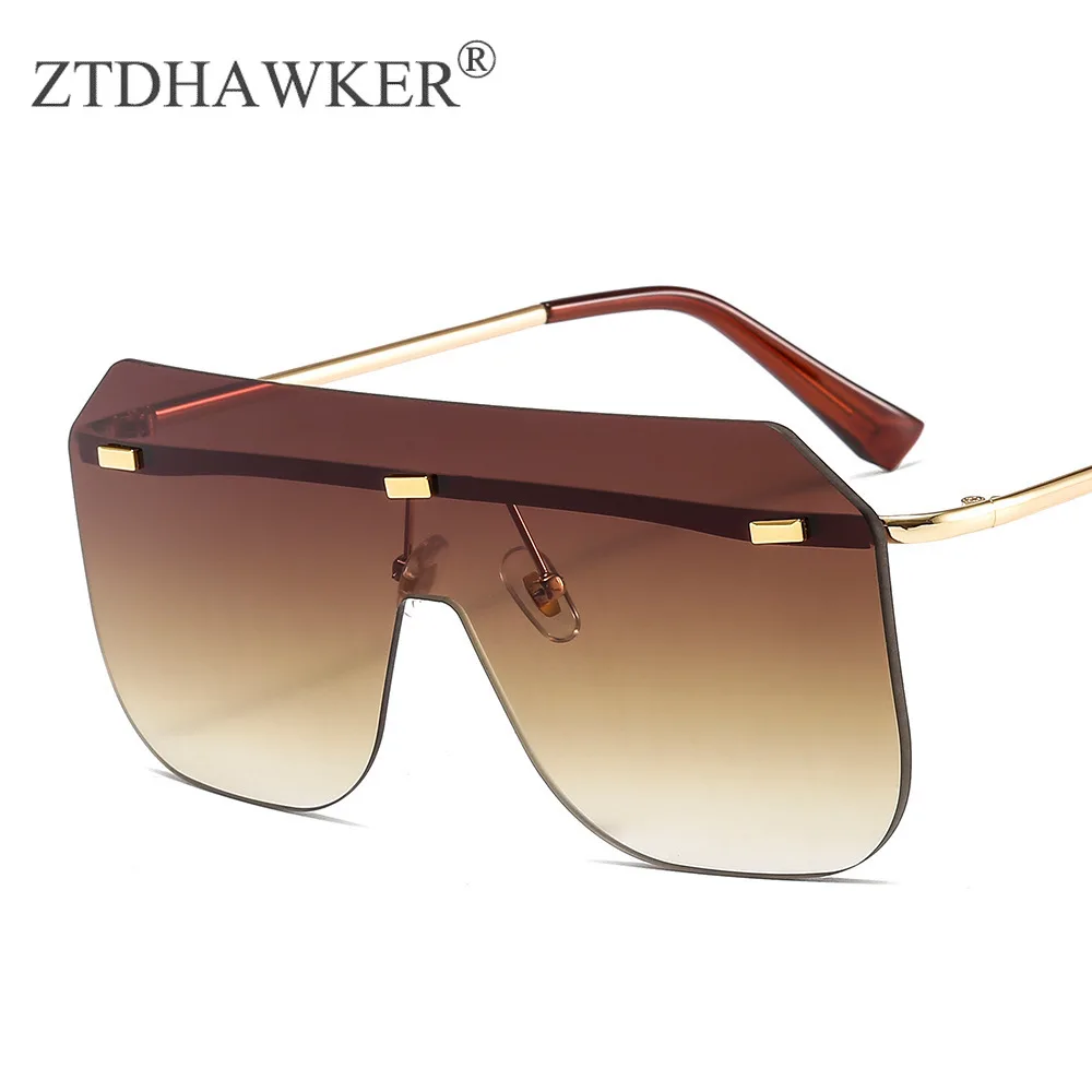 Новинка цельные женские солнцезащитные очки интегрированная УФ Защита Модные