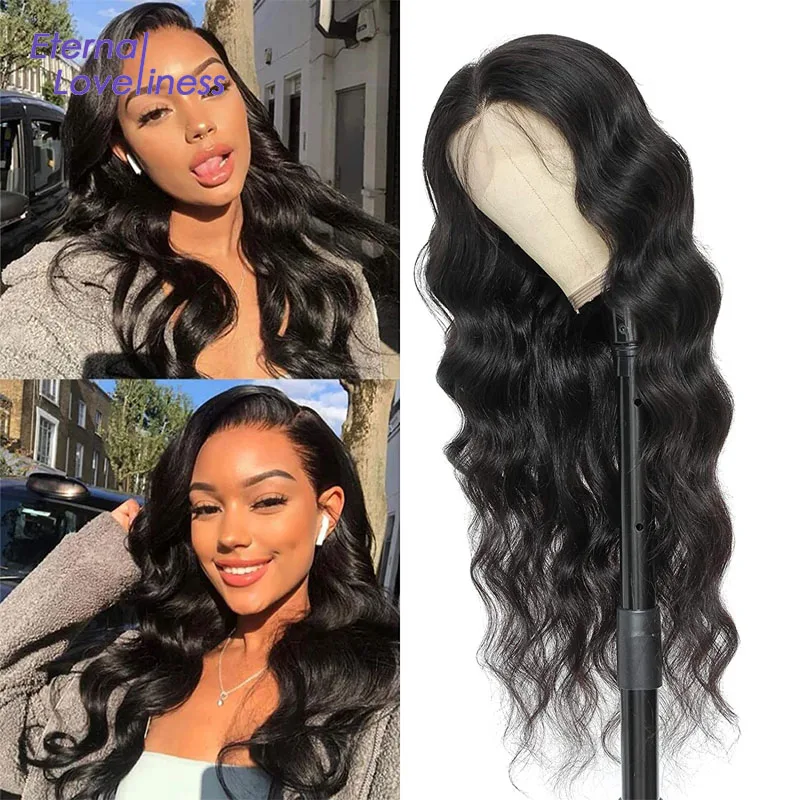 

EL13x4 Body Wave Lace Front Wigs Human Hair Pre Plucked for Black Women Natural Hairline Remy Hair Frontal Wigs