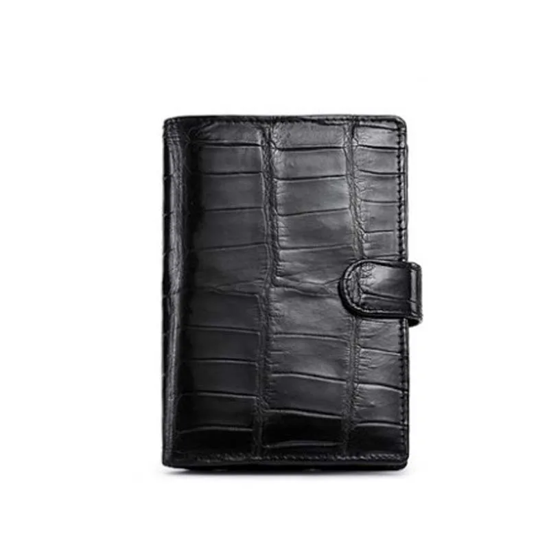 

afanzhe crocodile leather Thailand male wallet Guard against theft buckles Brief paragraph multi-function Male small purse