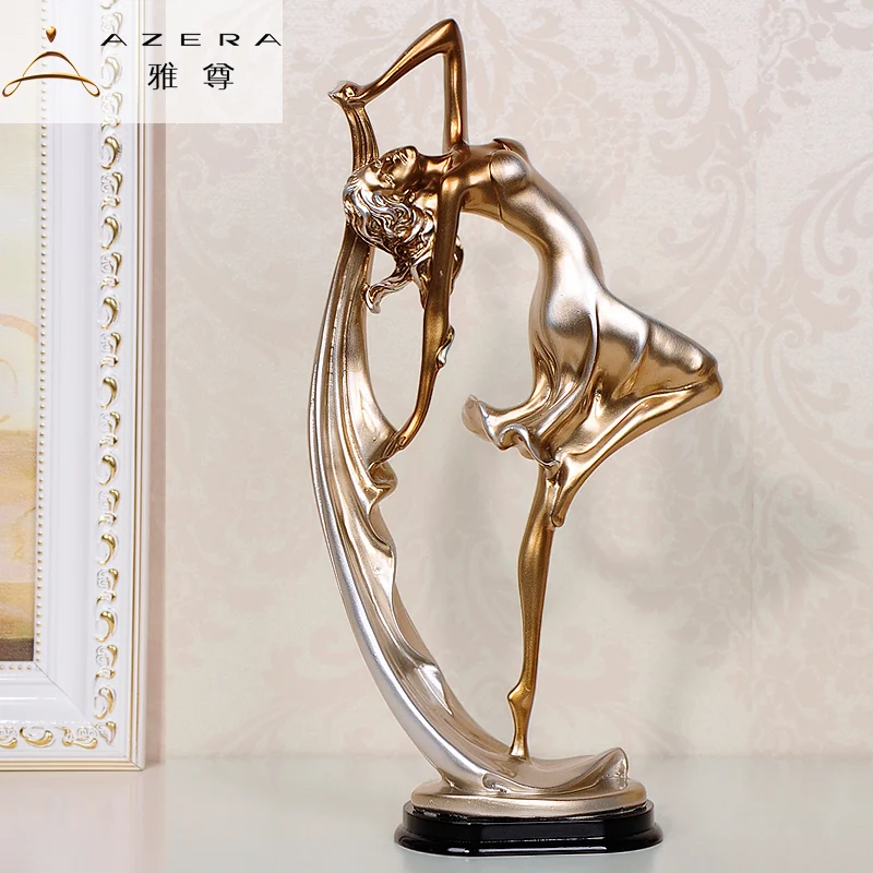 

Art Creative Figurines Miniatures Dancer Resin Living Room Nordic Figurines Miniatures Luxury Decoracao Decoration Crafts 50