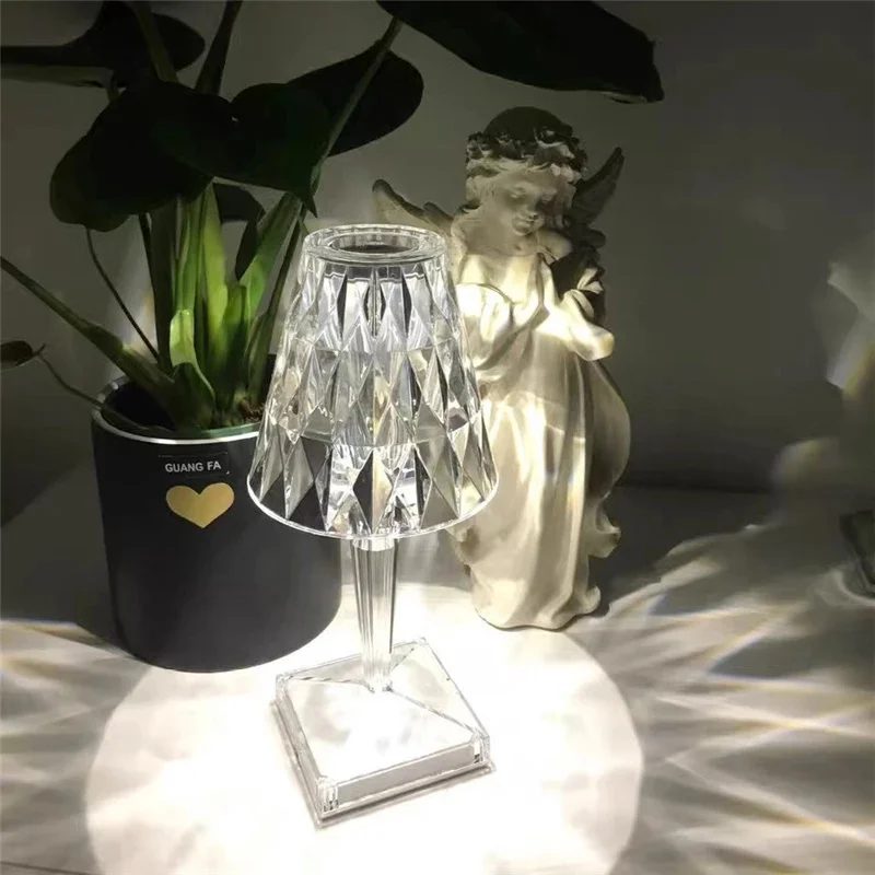 

Italian Kartell Battery Desk Lamp USB Touch Sensor Bar Light Decor Restaurant Table Lamps Romantic Nightlight Fixture Bed Lamp