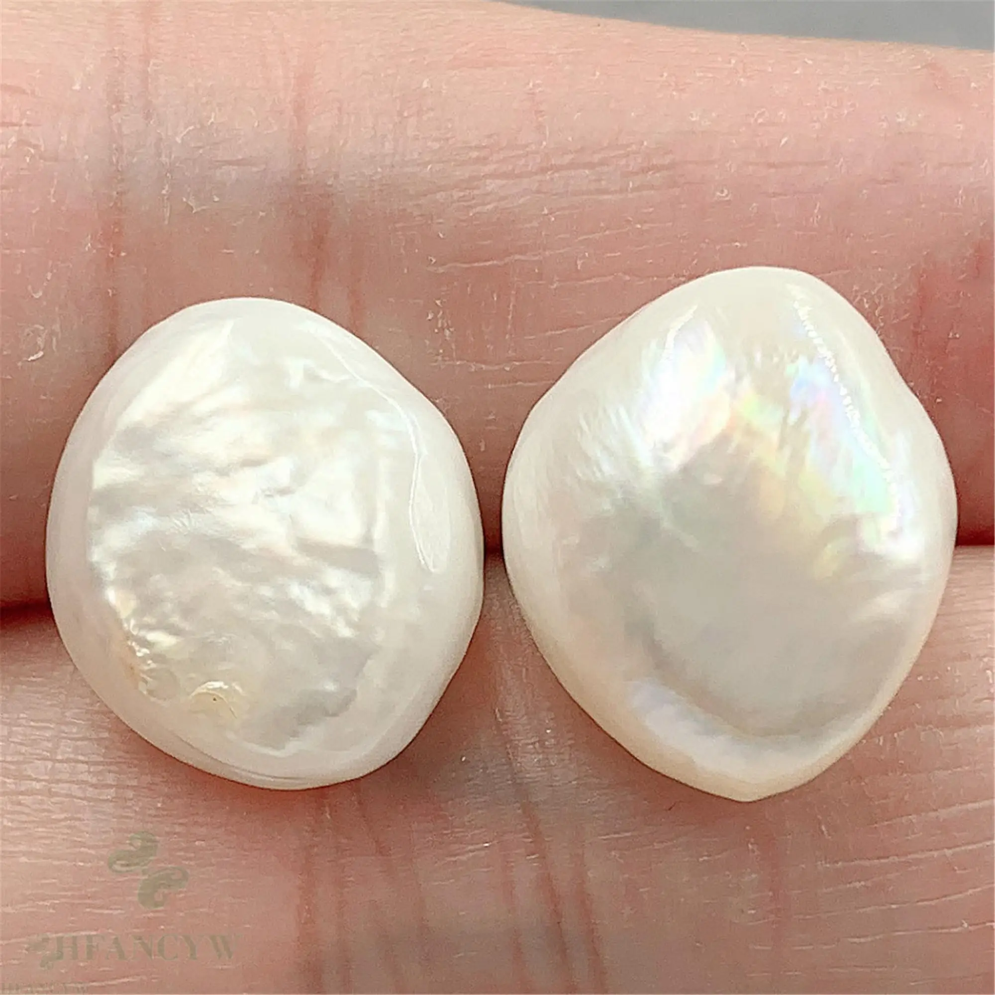 White Baroque Pearl Earring Silver Ear Stud Mesmerizing Dangle Aurora Wedding Flawless Earbob Gift