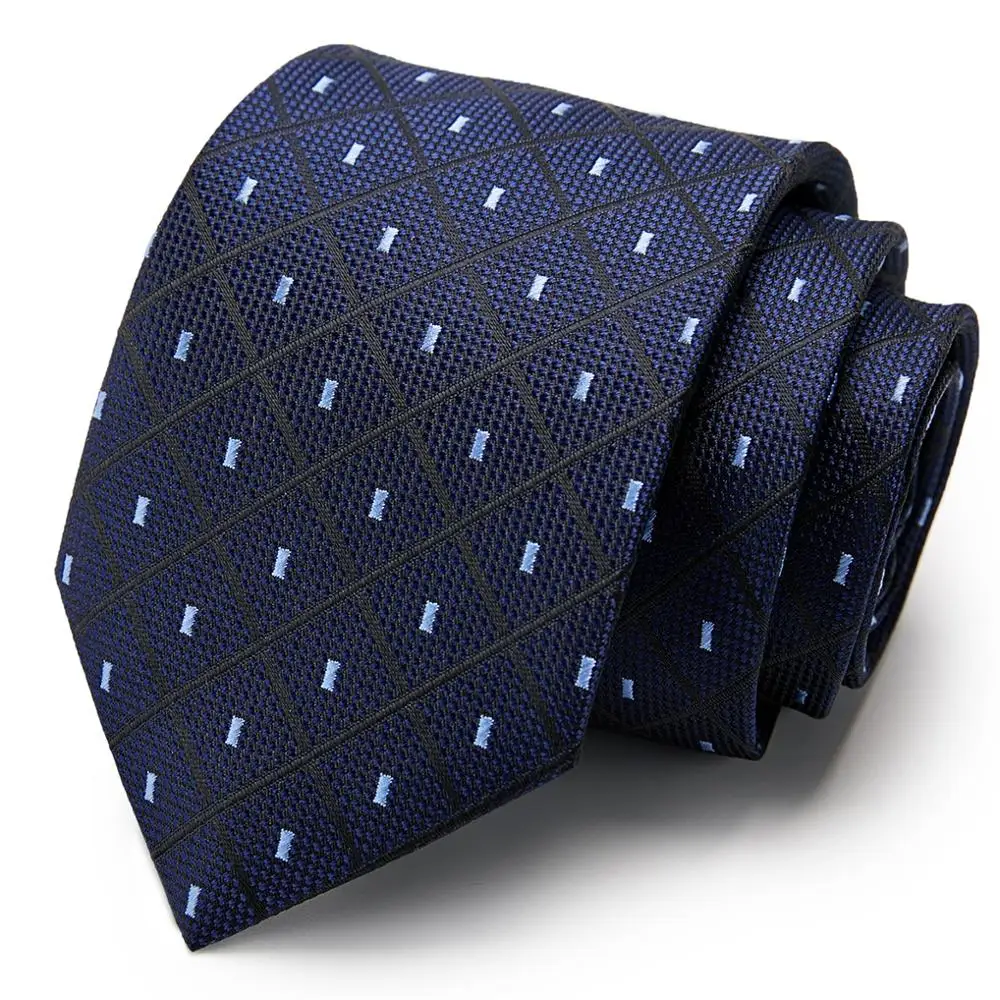 Классический мужской деловой Свадебный галстук 7 5 см модный в полоску горошек