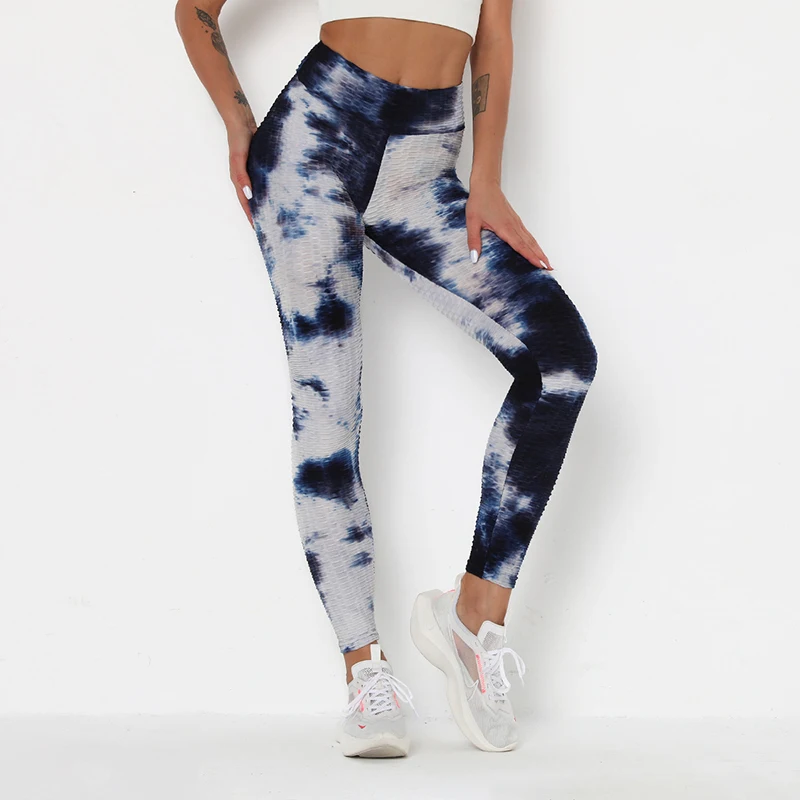 Women Jogging New Yoga Pants Leggings Running Push Up Fitness High Waist Long Tights Gym Breathable Slim Workout Clothes Casual
