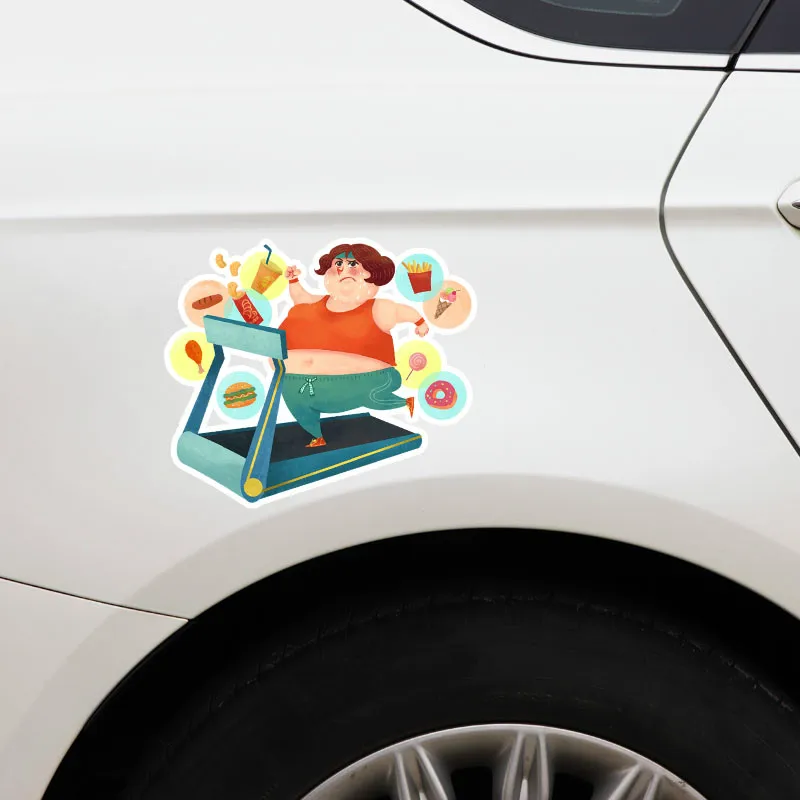 EBdecalUnique милая девушка аксессуары для бега Авто/бампер/окно/настенные наклейки DIY