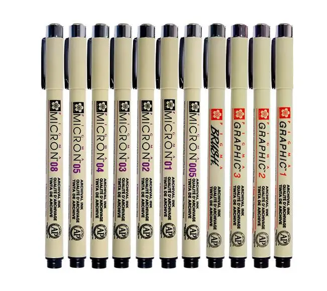 Sakura Pigma Micron ручка для рисования 1 шт. гелевая канцелярские принадлежности товары