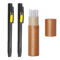 2pcs stitching sewing needlework fabric invisible chalk marker pencil pens20pcs refills for tailor cotton leather garment craft
