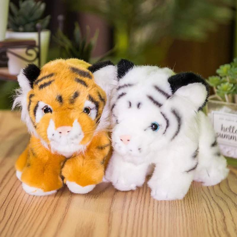 

Simulation Tiger Plush Toys Kawaii Animals Doll Lovely Tiger Family Stuffed Soft Pillows Baby Birthday Gift Home Decoration