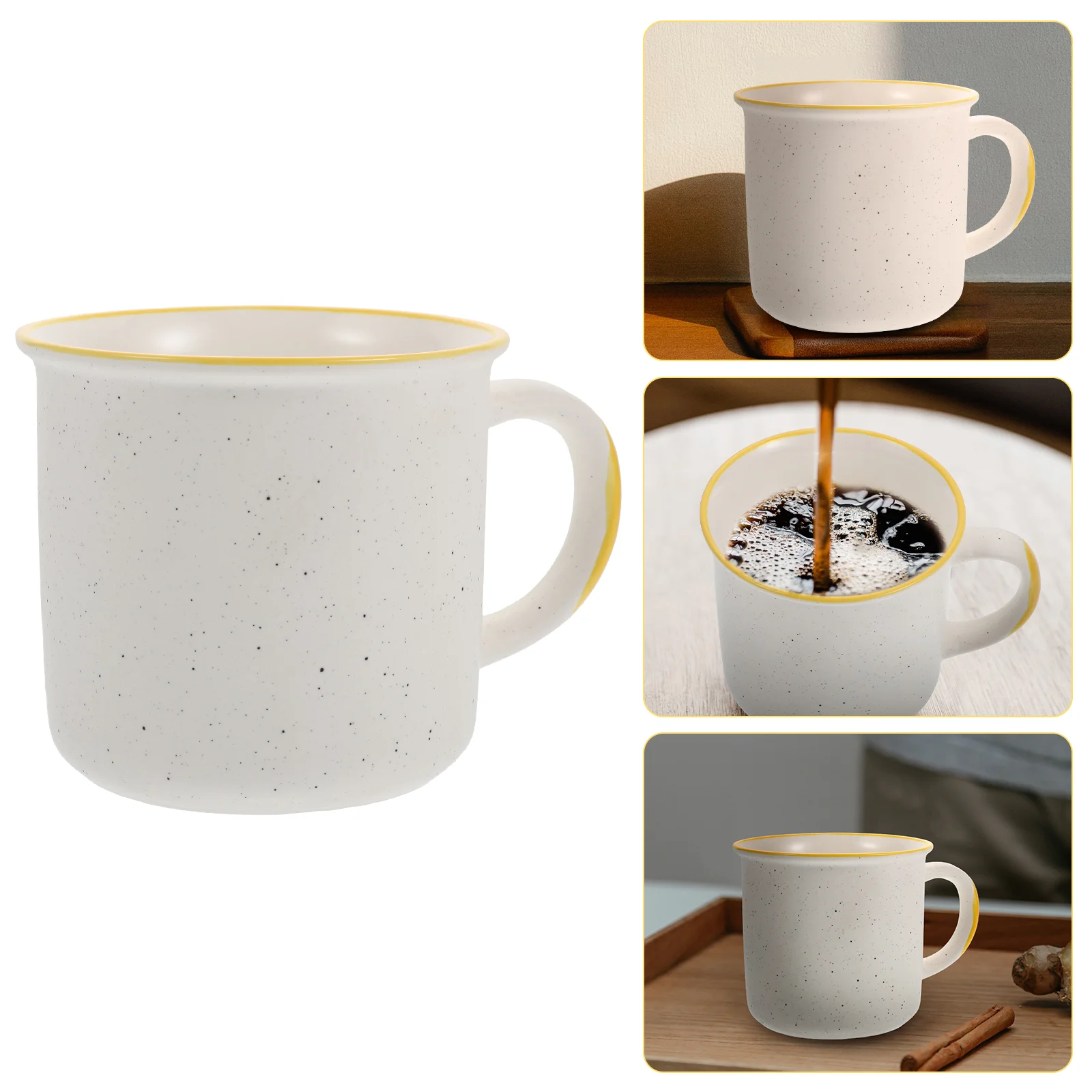 Эмалированная кофейная кружка винтажная эмалированная чашка для хранения воды