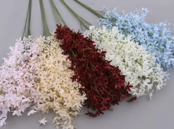 Beste Imitatie Sneeuw Kersenbloesem Lila Wenxin Orchidee Geurige Orchidee Cross Bloem Bruiloft Hall Bloem Winkelcentrum Mooie Cherr