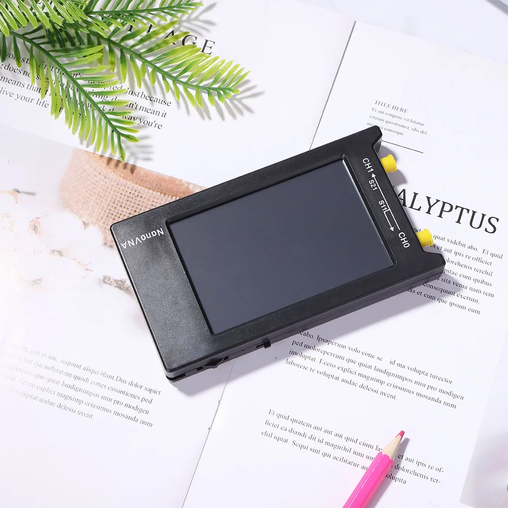 

4-дюймовая антенна, Векторный анализатор сети NanoVNA 10 кгц-1. 5 ГГц, ЖК-цифровой дисплей, портативный Векторный анализатор сети