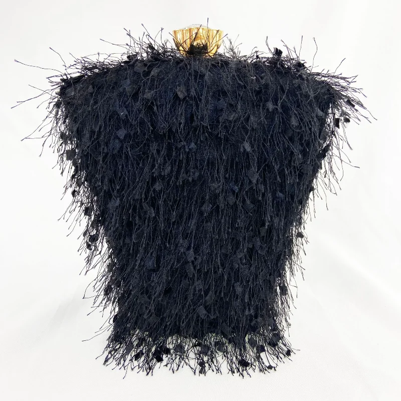 

Fashion Tassel Evening Bag Furry Hand-held Banquet Dress Cheongsam One-shoulder Diagonal Bucket Evening Bag Ladies Handbag