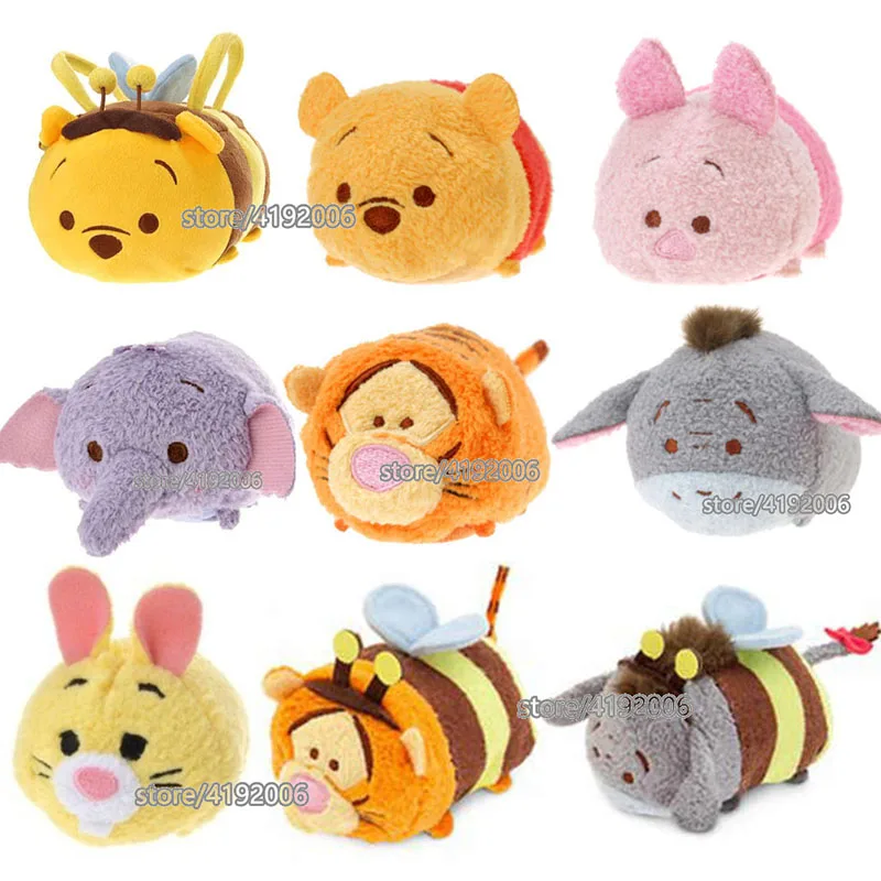 

Disney Tsum винни пух плюшевые игрушки куклы пух порошка Eeyore Тигр комкуми Tsum Мягкие плюшевые игрушки подарки для детей