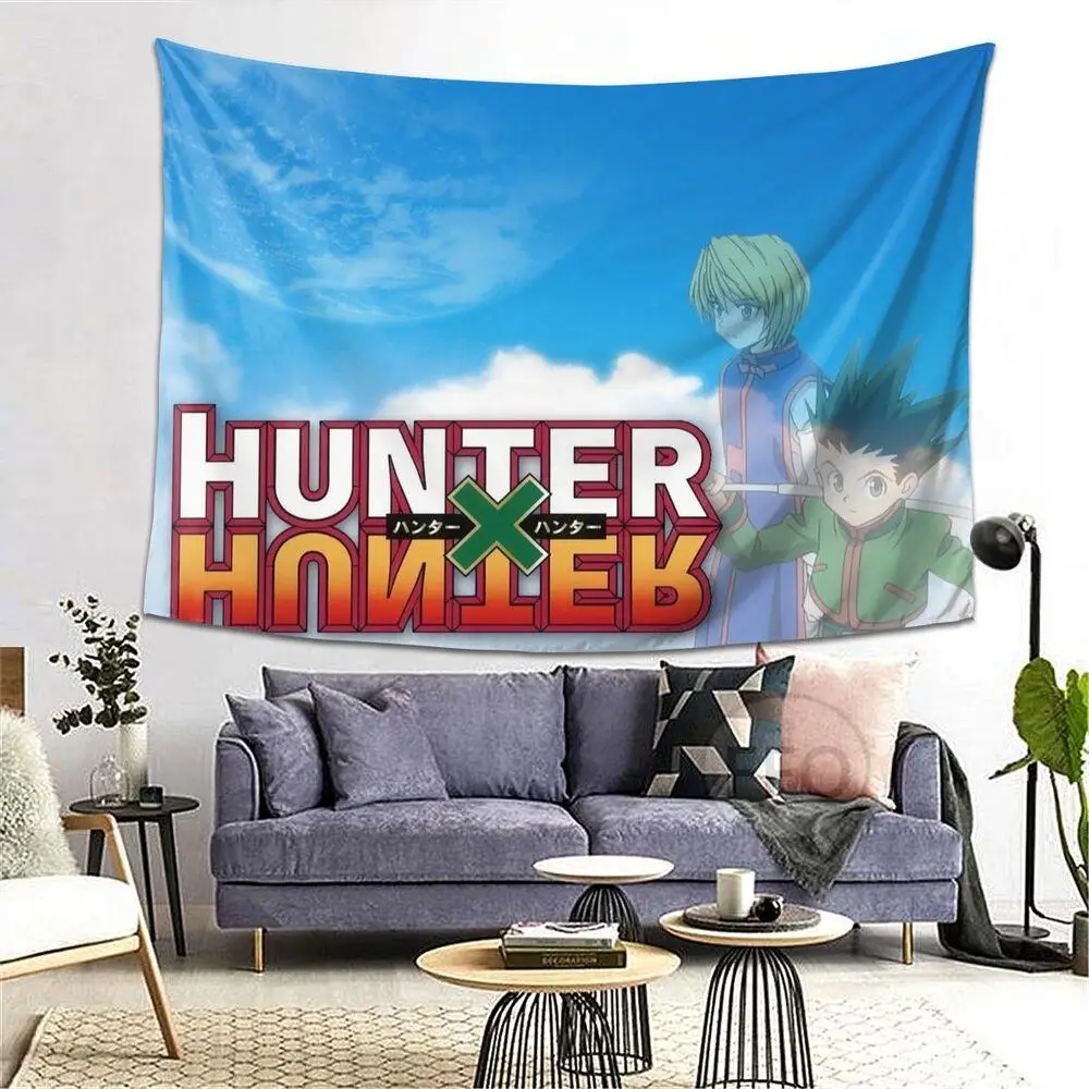 

Настенный Гобелен Hunter X Hunter из японского аниме, комнатный декор, украшение спальни из полиэстера