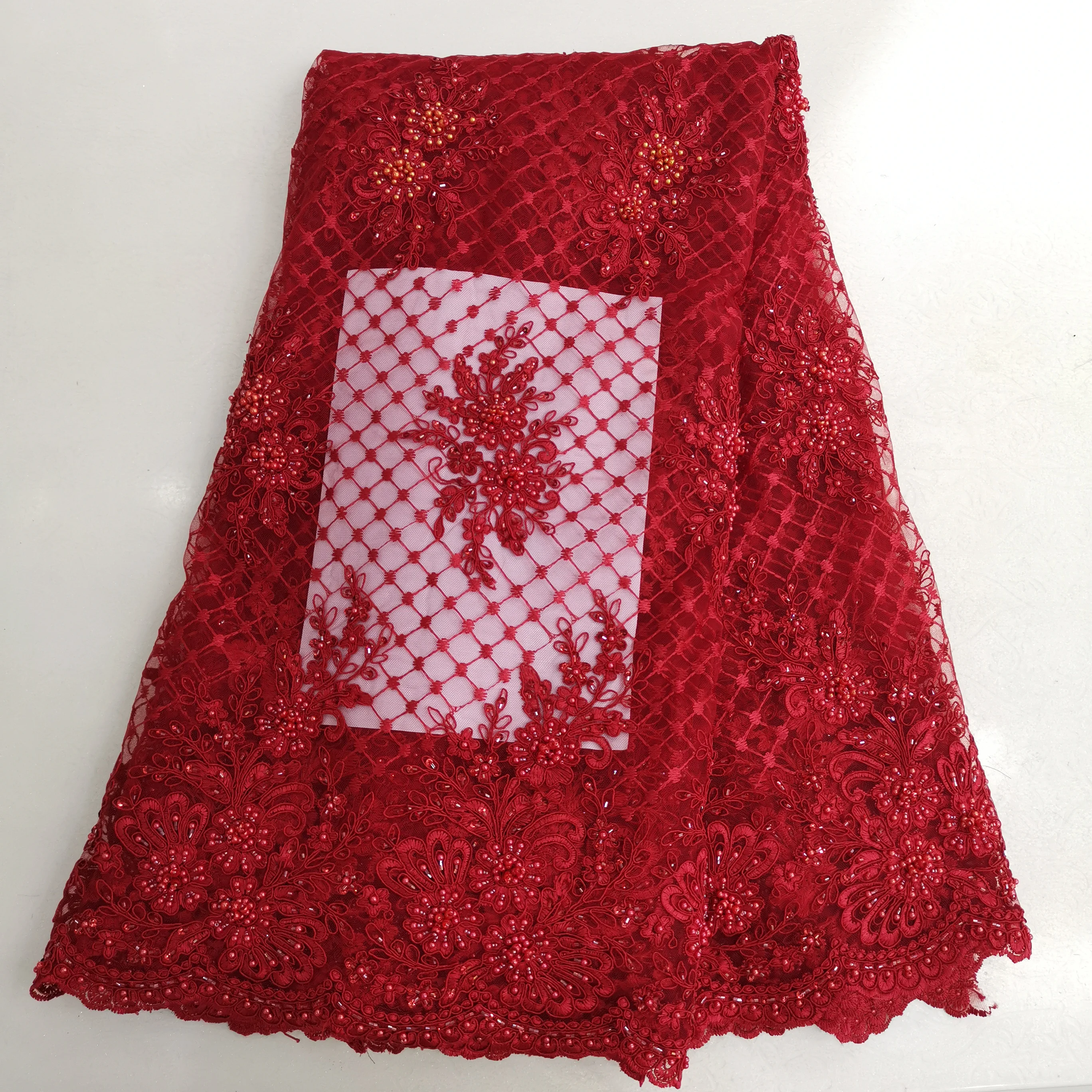 Вышивка индийская африканская Европейская Америка креветка красная кружевная