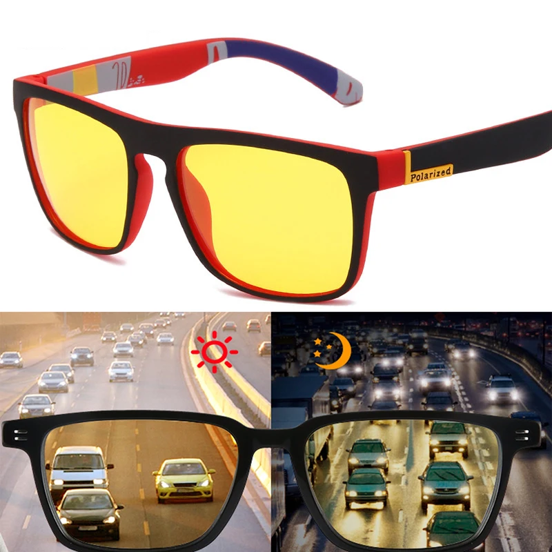 New Night Vision Glasses Men Women Polarized Sunglasses Yellow Lens Anti-Glare Goggle Driving Sun glasses UV400 Eyewear | Автомобили и
