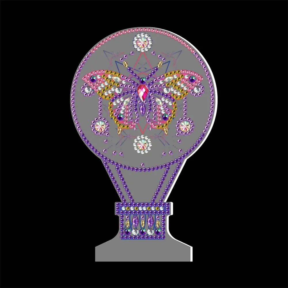 Новинка 2020 5D DIY Алмазная картина специальной формы 7 цветов светодиодный ночник