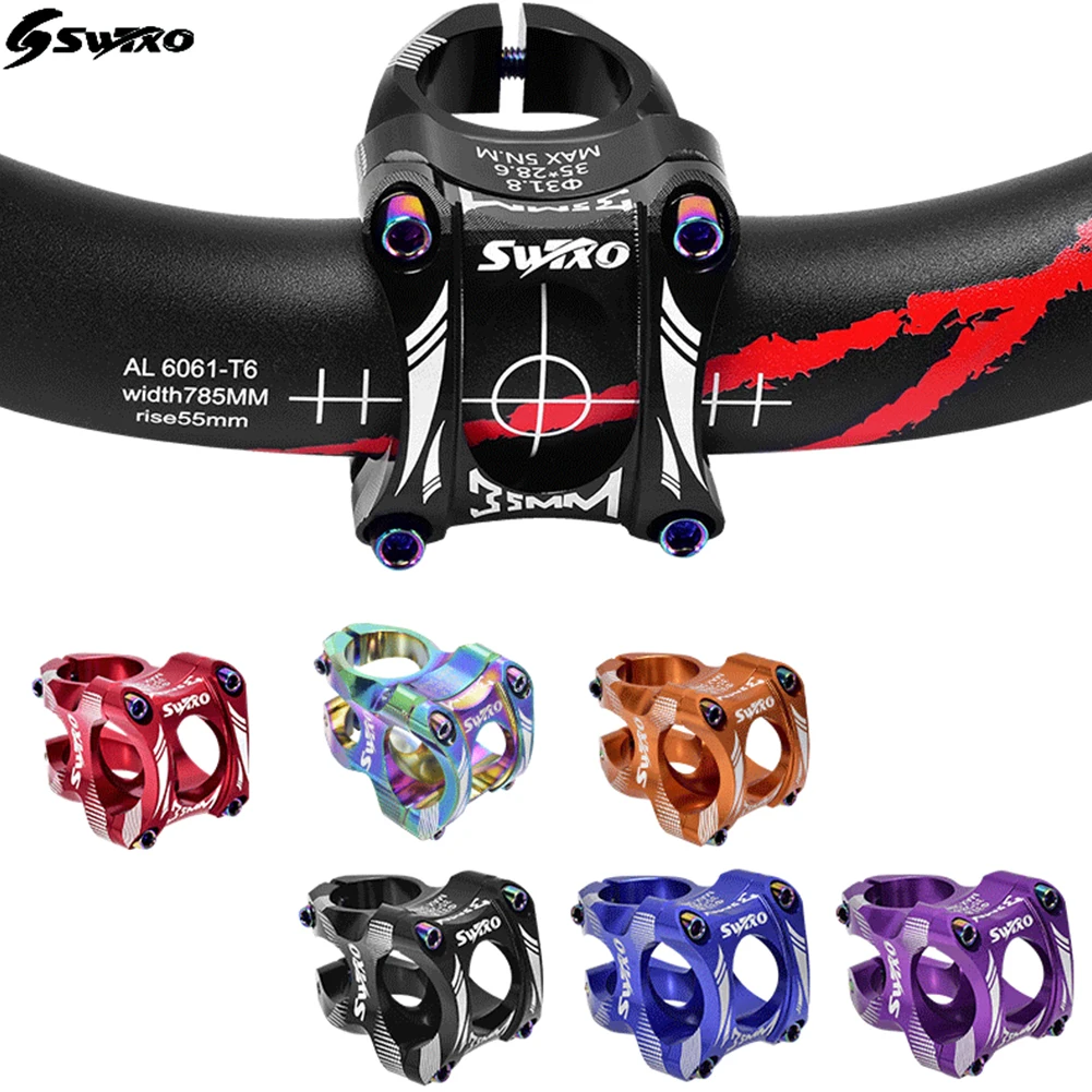 

MTB Bicycle Handlebar Stem Short 0 Degree 35mm Lightweight CNC Aluminium Alloy Cycling Accessory MTB Stem Steerer Bike Parts