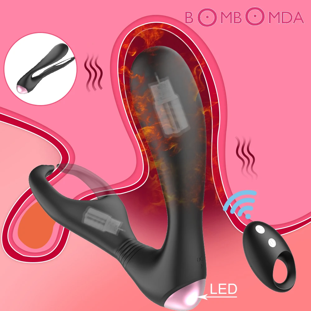 Беспроводной дистанционный Анальный вибратор для мужчин Анальная пробка 10