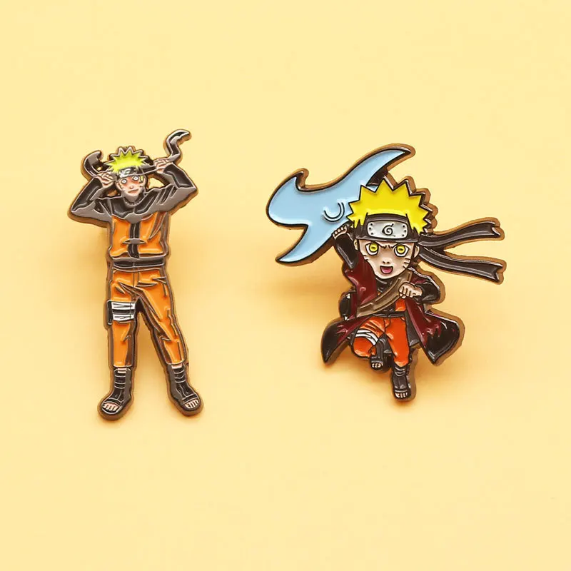 

Dear-you Riman Ninja Cartoon Brooch Cute Alloy Enamel Badge Clothes Decoration Pin Collar Pin Anime Accessories