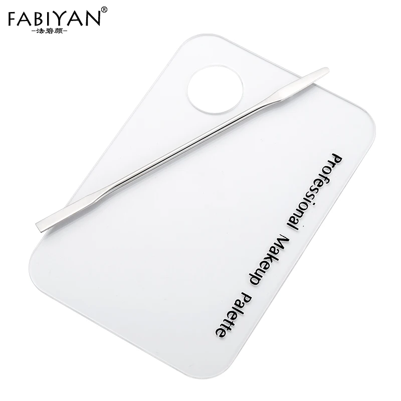 Набор акриловая палитра шпатель из нержавеющей стали стержень крем для макияжа