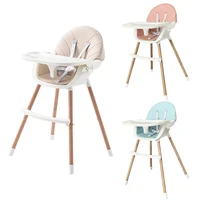 baby high chair folding adjustable highchair with removable tray highchair child feeding dining table seat cushion