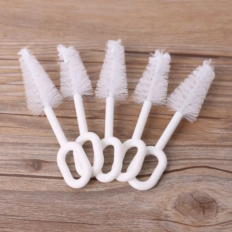 5 Pcs/Set Nipple Cleaner Baby Nipples Brush Cleaning Tools Professional Bristle High Density Pacifier Soother Accessories