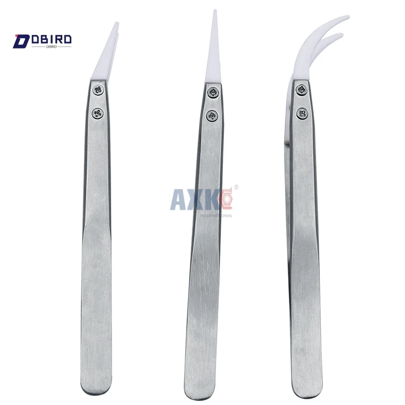 3 предмета в комплекте новинка Непроводящий Керамика Пинцет IC SMT жаропрочных 1000