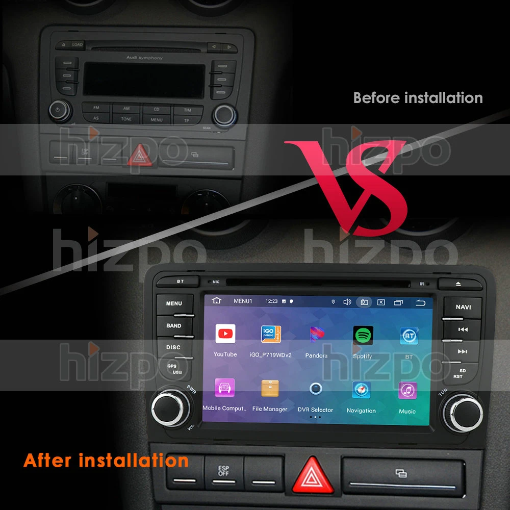 Зеркальное соединение Bluetooth 7 дюймов Автомобильный DVD радио плеер для автомобиля