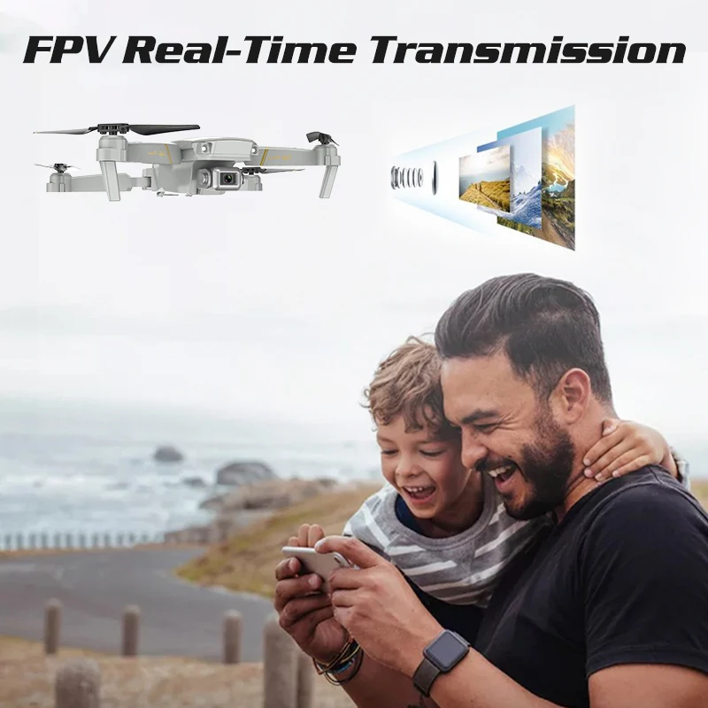 Дрон 4K 2 камеры WiFi FPV складной дистанционное управление | Игрушки и хобби