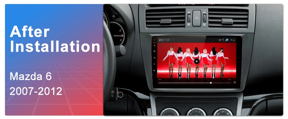 Junsun V1 2G+ 32G Android 9,0 DSP автомобильный Радио мультимедийный видео плеер для Mazda 6 2007-2012 навигация gps 2 din DVD RDS