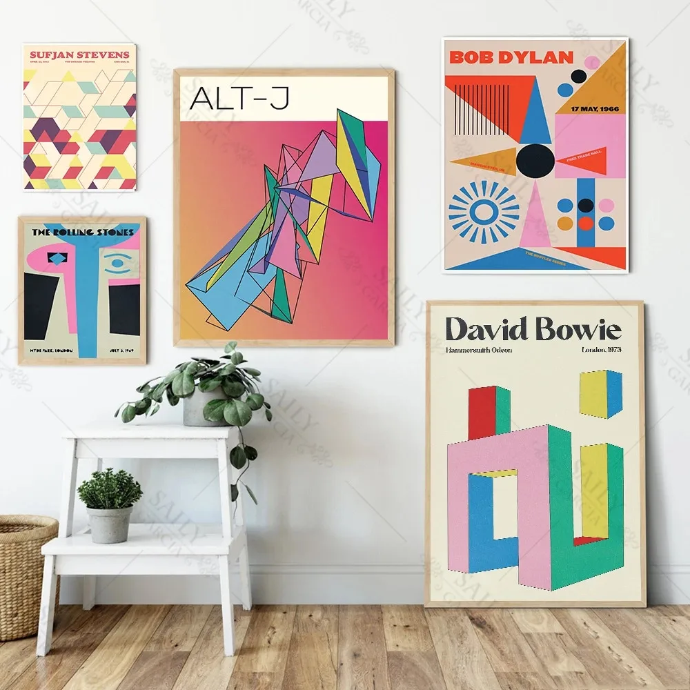 

Tame Impala Gig Canvas Painting Rock Music Band Posters and Prints Retro Album Wall Art Pictures for Living Room Home Decor