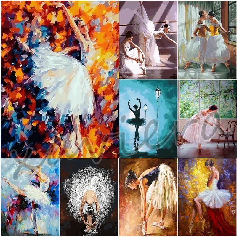 

Diy 5D Diamond Embroidery Ballerina Diamond Painting Girl Full Drill Mosaic Rhinestone Cross Stitch Handmade Artwork for Aldult