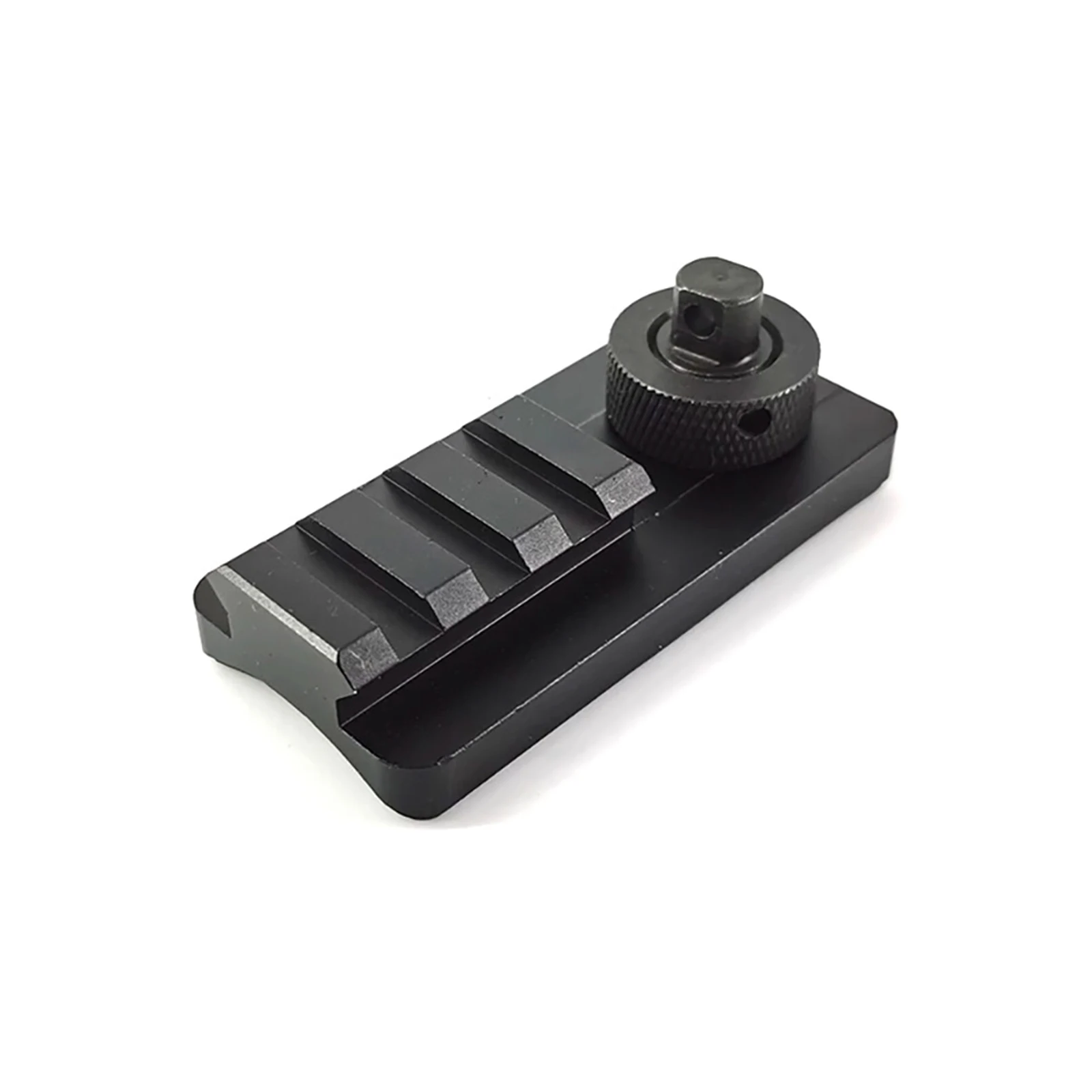 Airsoft Rifle V8 Bipod Adapter Mount with 3-Slots 20MM Weaver Sling Stud Picatinny Rail Rubber Base Hunting Accessories