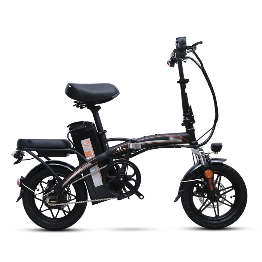 Фото Складной электрический мини-велосипед 14 дюймовый колесный двигатель велосипед