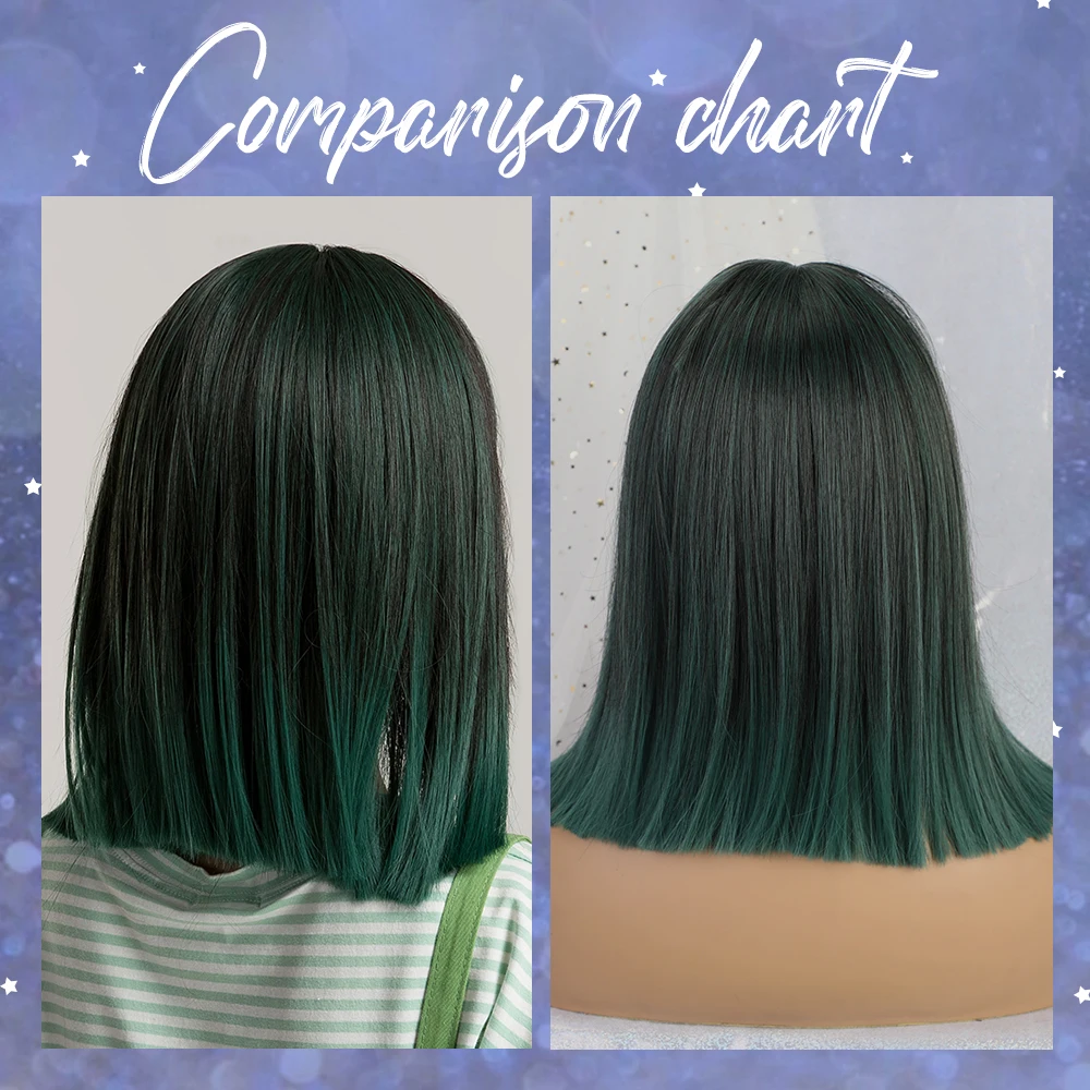 Женский синтетический полупарик Inhaircube средний с челкой прямой натуральный