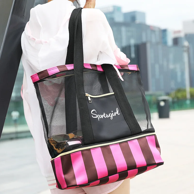 Женская сумка для плавания сетчатые сумки влажной сушки сетчатый Tas бассейн
