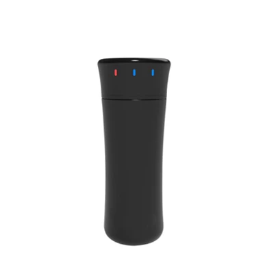 DMWD 320 мл USB бутылка для подогрева воды мини электрический чайник DC5V нержавеющая сталь чашка для воды для путешествий автомобиля/power Bank/компьютера - Цвет: Черный