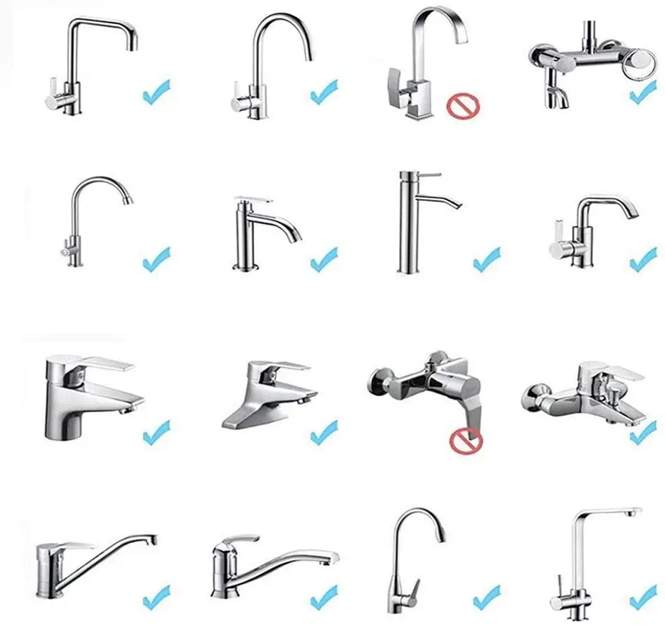 

Faucet Aerator Kitchen Sink Tap Head Extender Sprayer Water Saving Nozzle Filter-(2Pcs) Diffuser